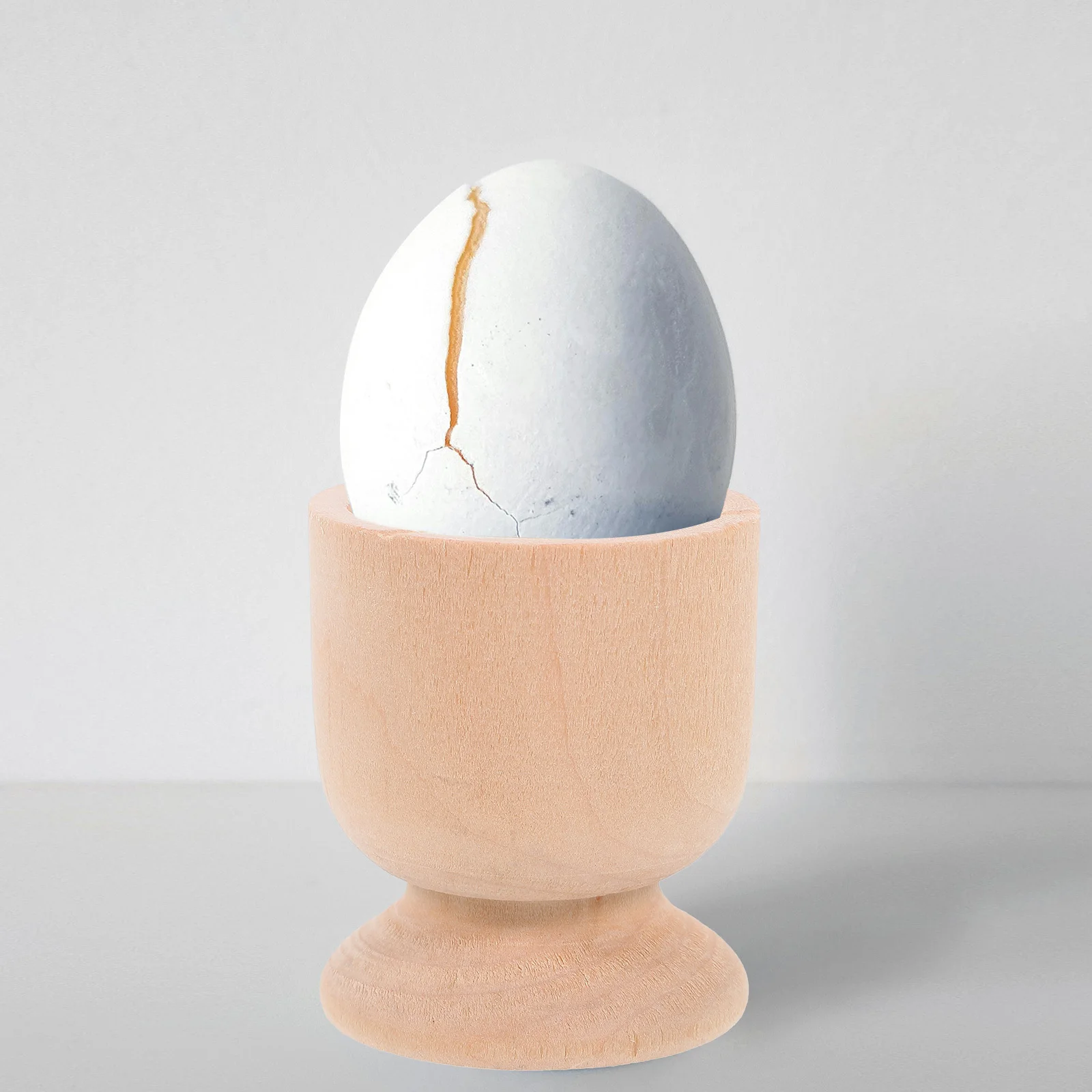 

15Pcs Wooden Egg Holder Easter Egg Stand DIY Craft Blank Wood Base Smooth Surface for Kitchen Home Decoration Easter Party
