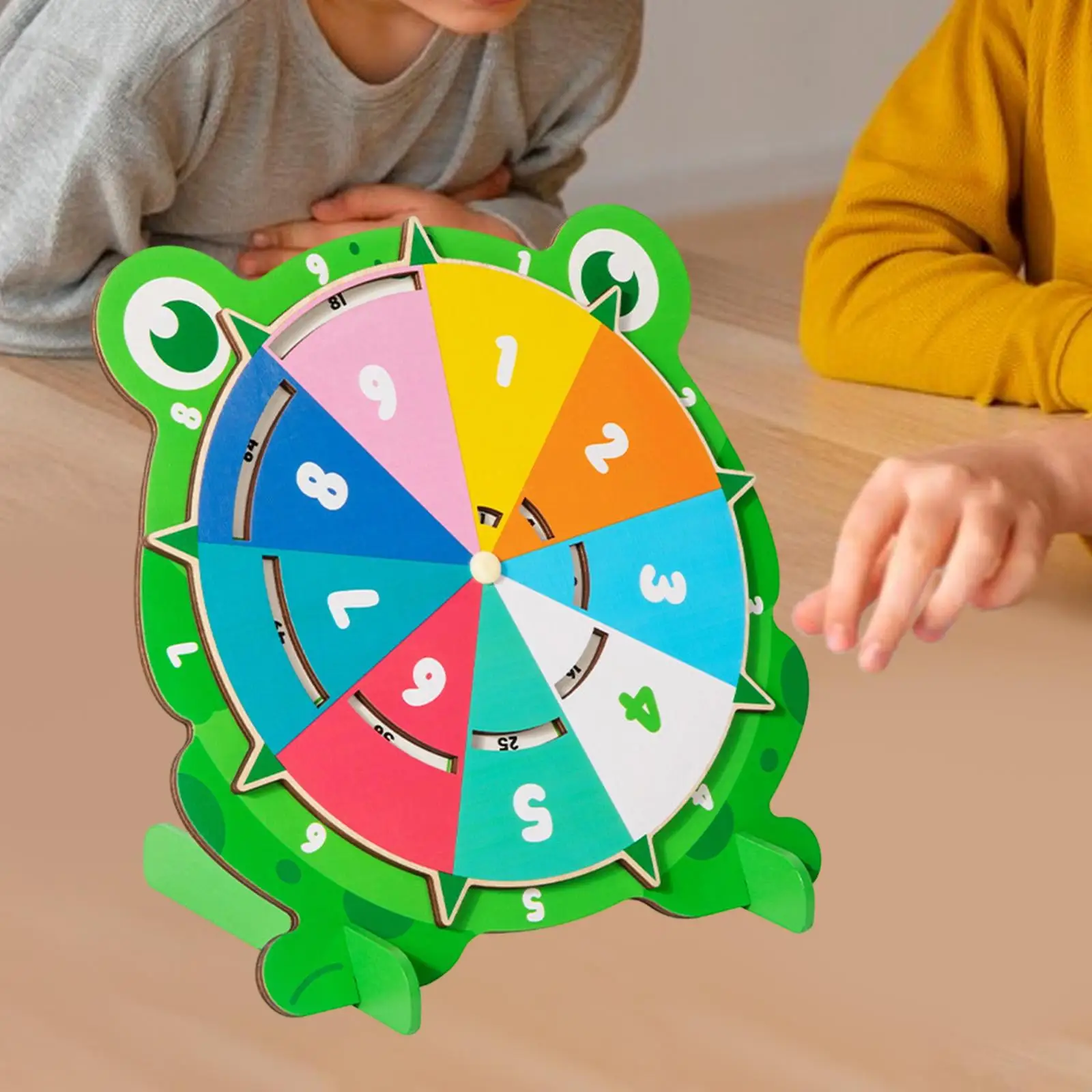 99 طاولة الضرب قرص دوار خشبي أداة تعليمية للرياضيات للمعلم #1