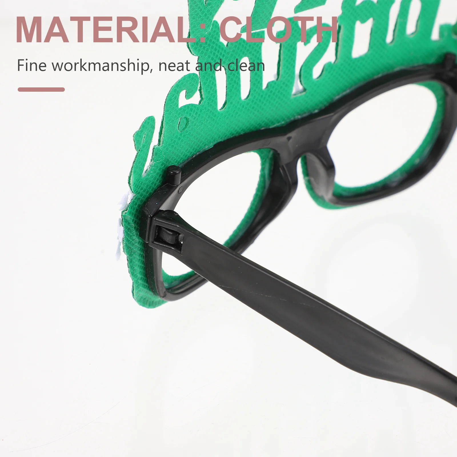 

6Pcs Xmas Glasses Cloth Material Christmas Party Eyewear Photo Props Funny Party Accessories Novelty Glasses