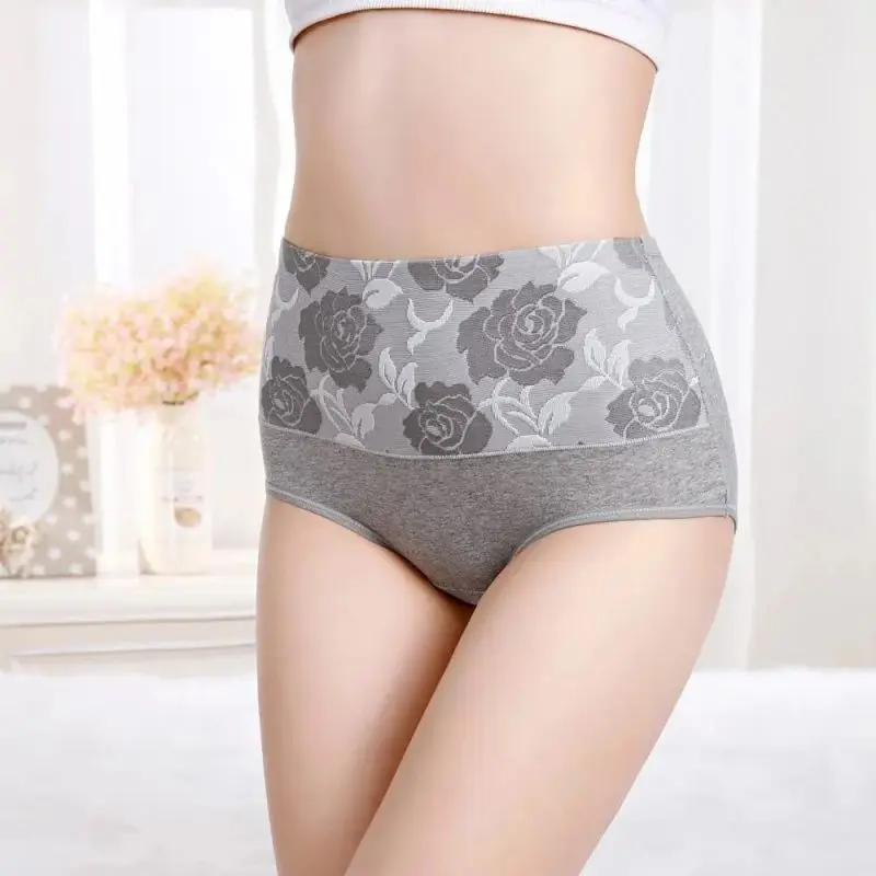 Cotton Panties for Women Underwear Plus Size High Rise Briefs Female Sexy Lingeries Pantys Seamless Underpant Girls L-5XL