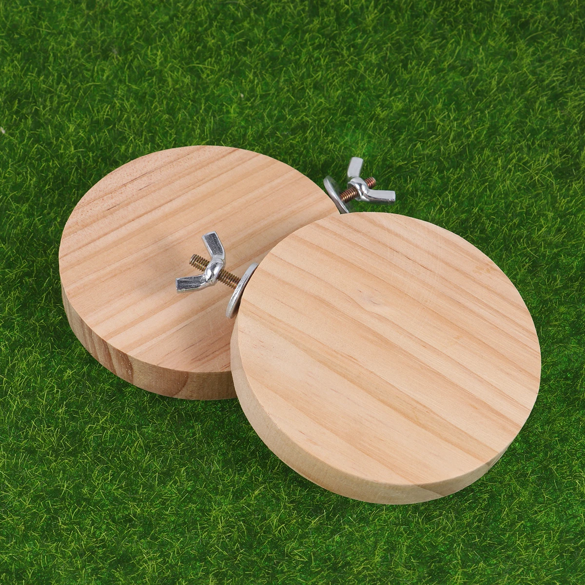 

3pcs Small Cage Pet Platform Hamster Cage Perch Wooden Pet Platform Jumping Practice Play Safe Feet