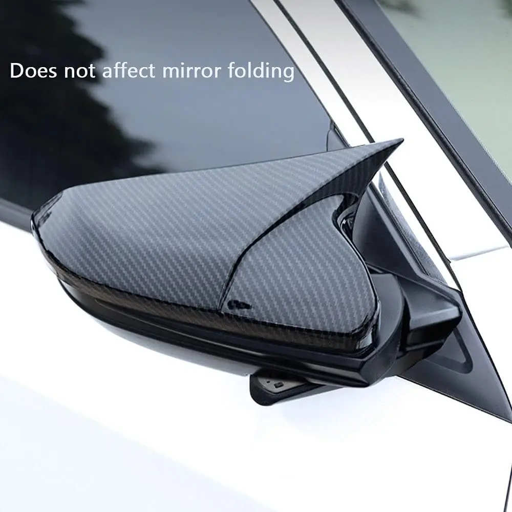 Suitable for Civic rearview mirror cover 16-21 New Civic carbon fiber modified Black Warrior rearview mirror horn cover