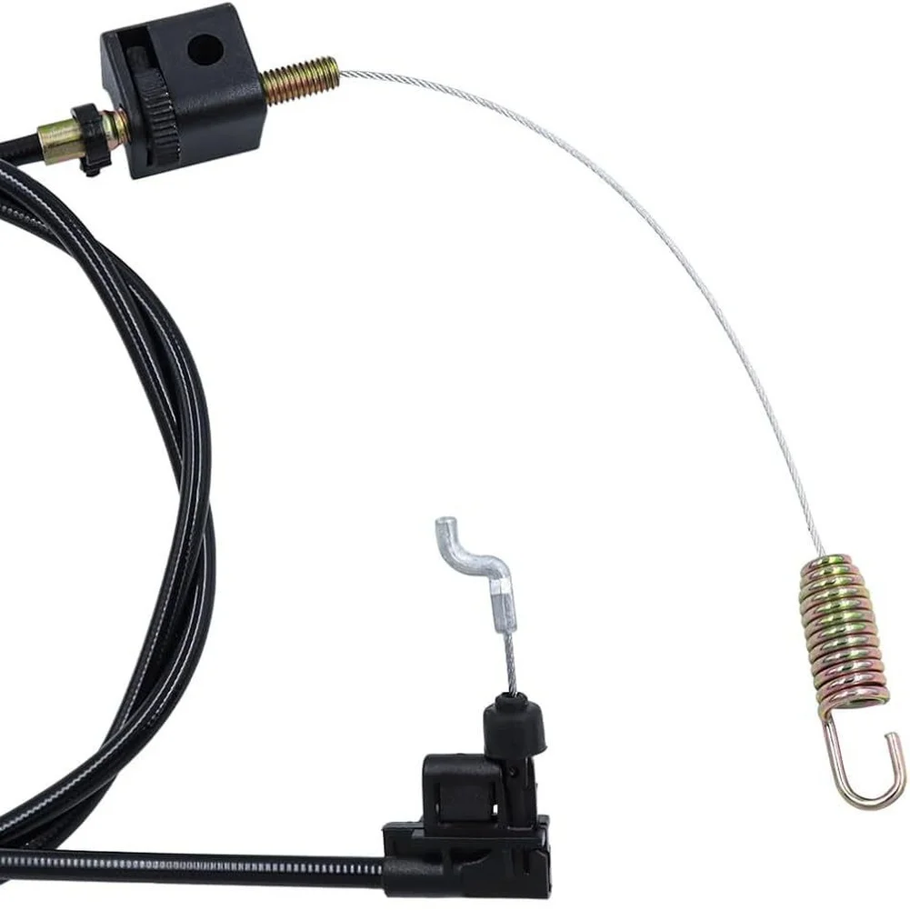 Throttle Control Cable Mower Drive Cable For Lawn Mower Repair Z-bend End Design Spring Loaded End 61-1 2 Inch Total Length