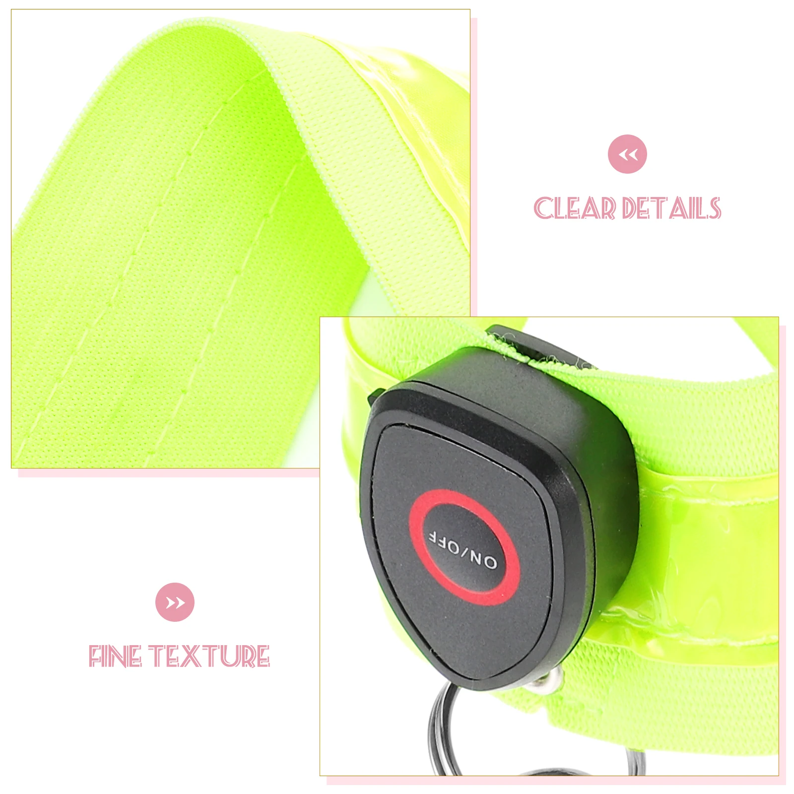 

Luminous LED Shoulder Strap Night Running Hiking Cycling Safety Accessory Lightweight Breathable Buckle Luminous Shoulder Strap