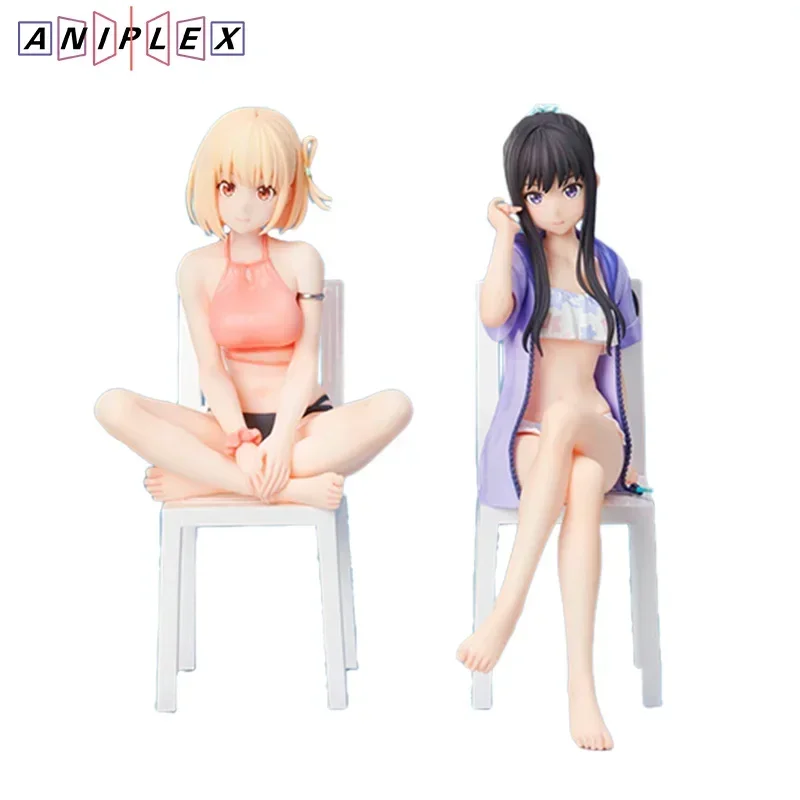 Genuine Original ANIPLEX Inoue Takina & Nishikigi Chisato Lycoris Recoil Anime Figure Collectible Model Statuette Ornament Gifts