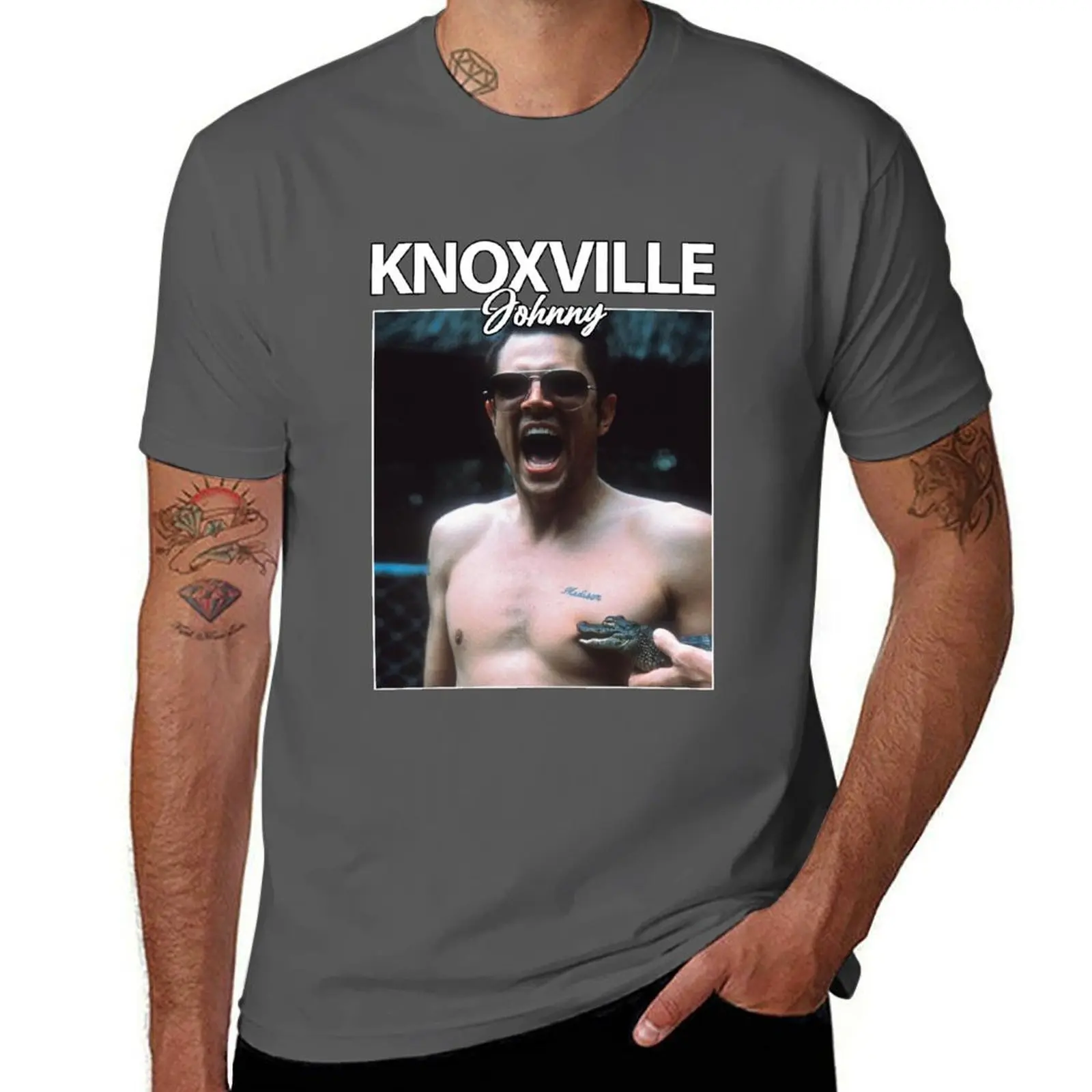 

Funny Johnny Knoxville T-Shirt Urban Style Casual Short Sleeve Top