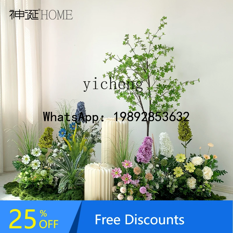

BF large-scale floor simulation flower green plant landscaping decorative ornament landscape combination decoration fake plant