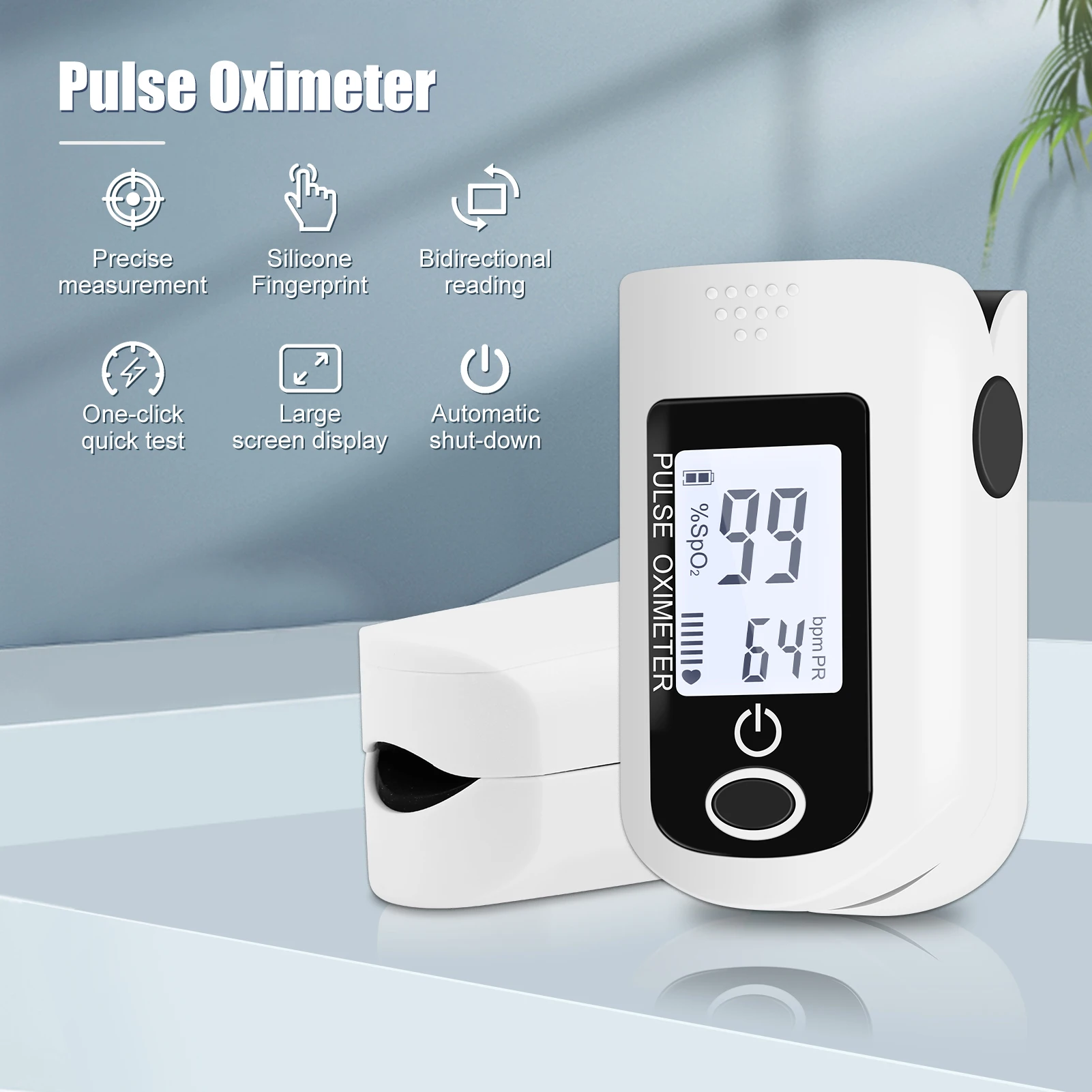 Medical Fingertip Oximeter Oximetros De Dedo Digital Blood Oxygen Saturator Finger Pulse Rate SPO2 Measurement Pulsioximetro