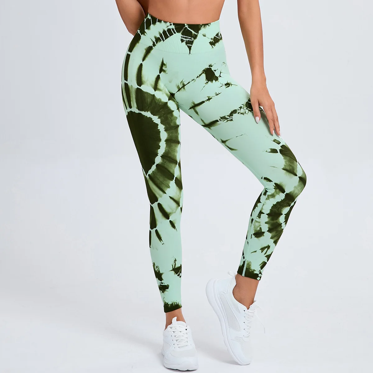 

Printed seamless breathable skin-friendly elastic high-waisted trousers yoga sweatpants women's 2025 new