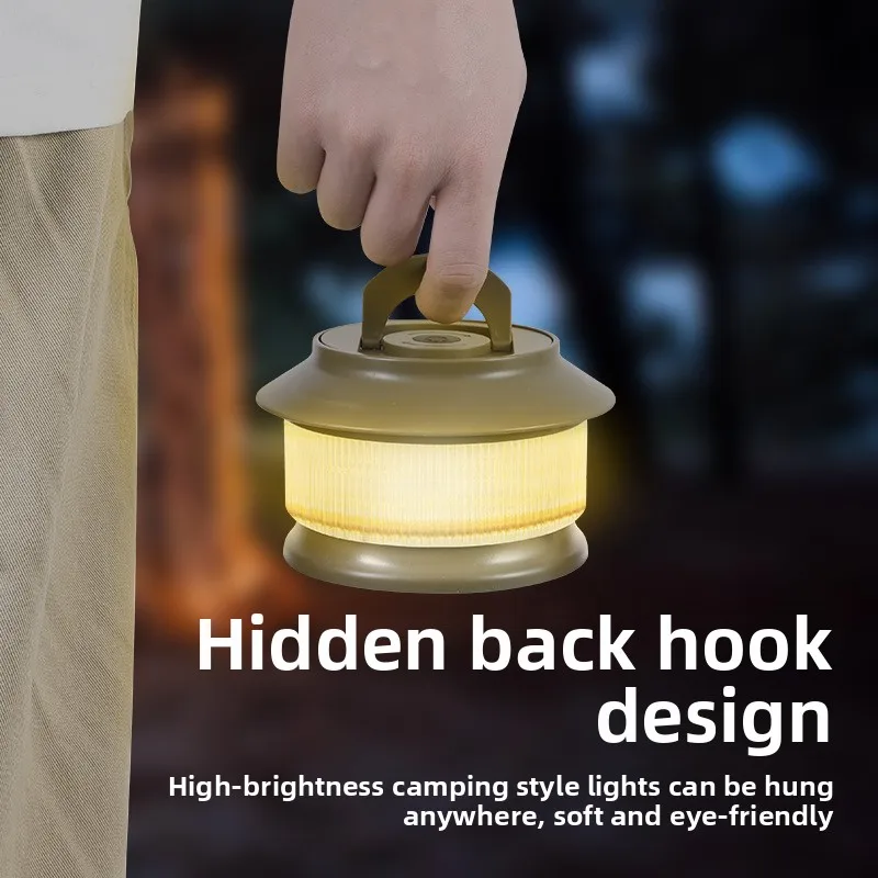 

Outdoor Camping Warm Light Ambience Lamp: Canopy Guyline Lights, Holiday Decoration Tape Lights, Yellow String Lights