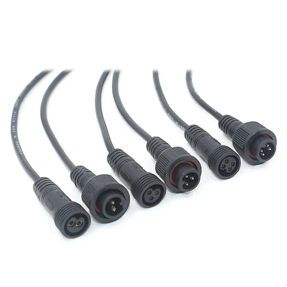 M14 Equipment Power Wire Display Pin 2Pin 3Pin 4Pin Optional Cable Base Connector Waterproof Connector Line 2Pin3Pin4Pin Cable