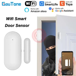 PGST Tuya Smart Wifi en casa Sensor de alarma de puerta y ventana sistema de protección de seguridad Smart Life APP Control funciona con Google y Alexa