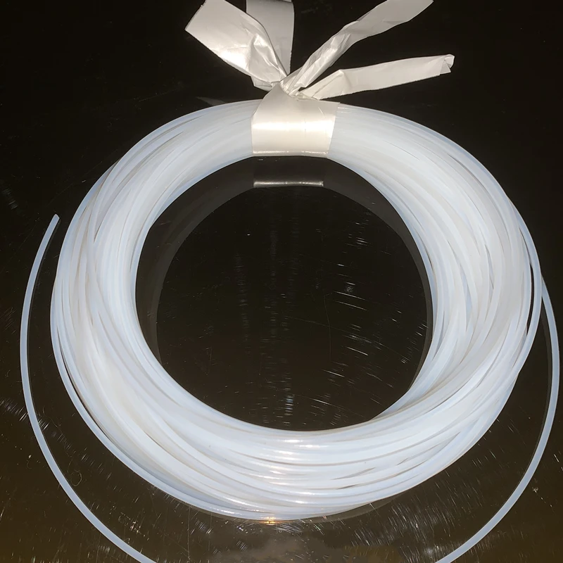 5M PTFE Tube ID 0.3-0.6-0.8-1-1.2.1.5-1.6-1.8-2-2.5-3-4-5 mm F46 Capillary Insulated Rigid Pipe Temperature Corrosion Resistance