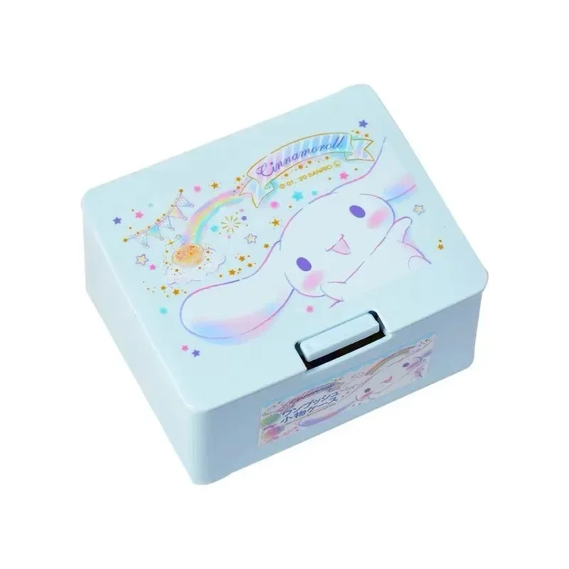 New Sanrio My melody little twin sta Cinnamoroll cute kawaii girl press badge card cosmetics rubber band tape sewing storage box