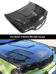 Carbon Fiber Front Engine Hood Bonnet GTR Style Carbon Fit For Bmw 3 Series M3 E46 Coupe