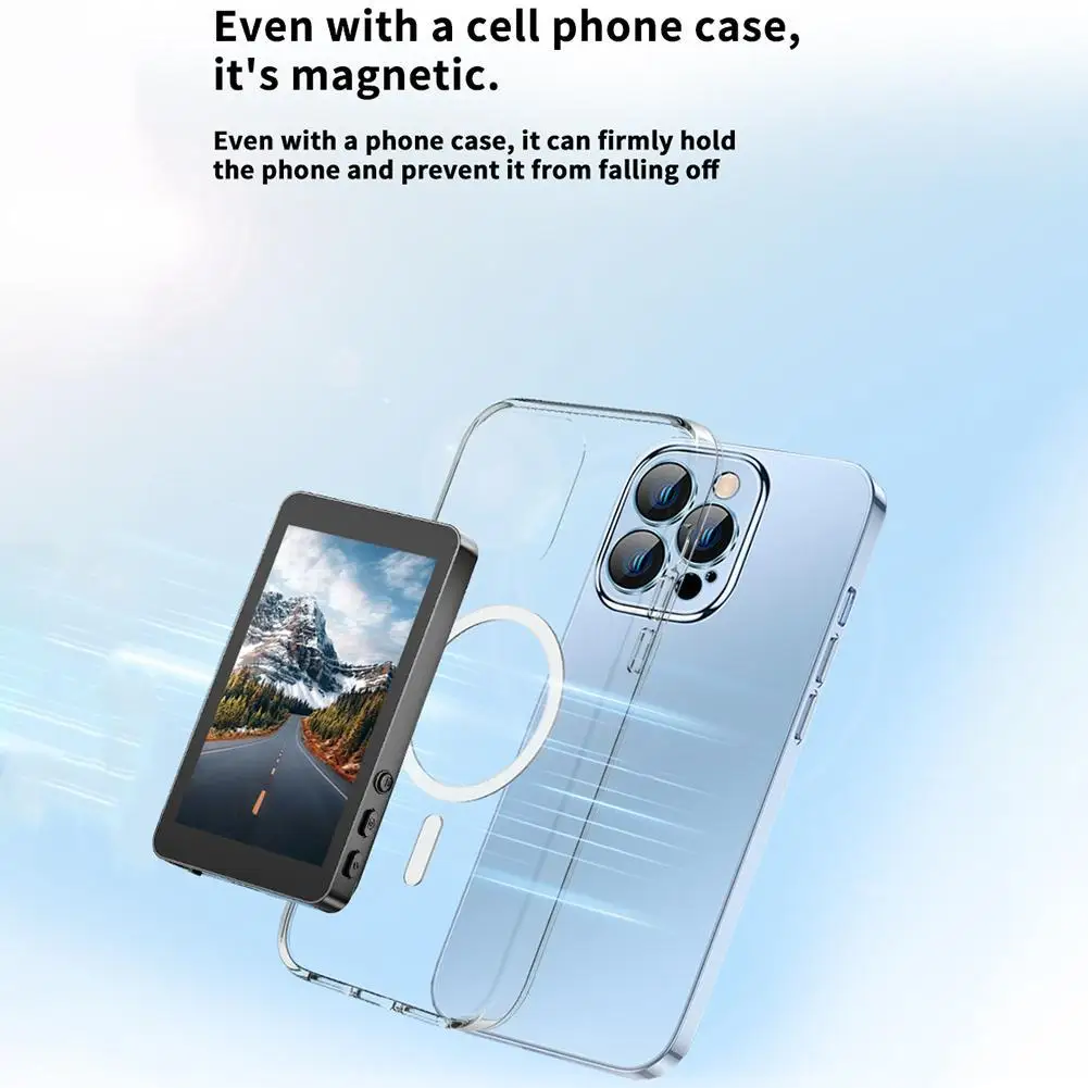 

Смартфон, беспроводной магнитный монитор, экран для смартфона, видеоблог, прямая трансляция видеозаписи, уличный помощник для селфи