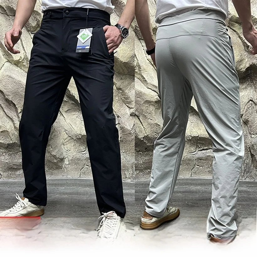 

Leavo Johnson Premium Outdoor Qui Dry Breathable Elastic Busin Casual Pants Straight Leg Long Youthful Sle Pure Color