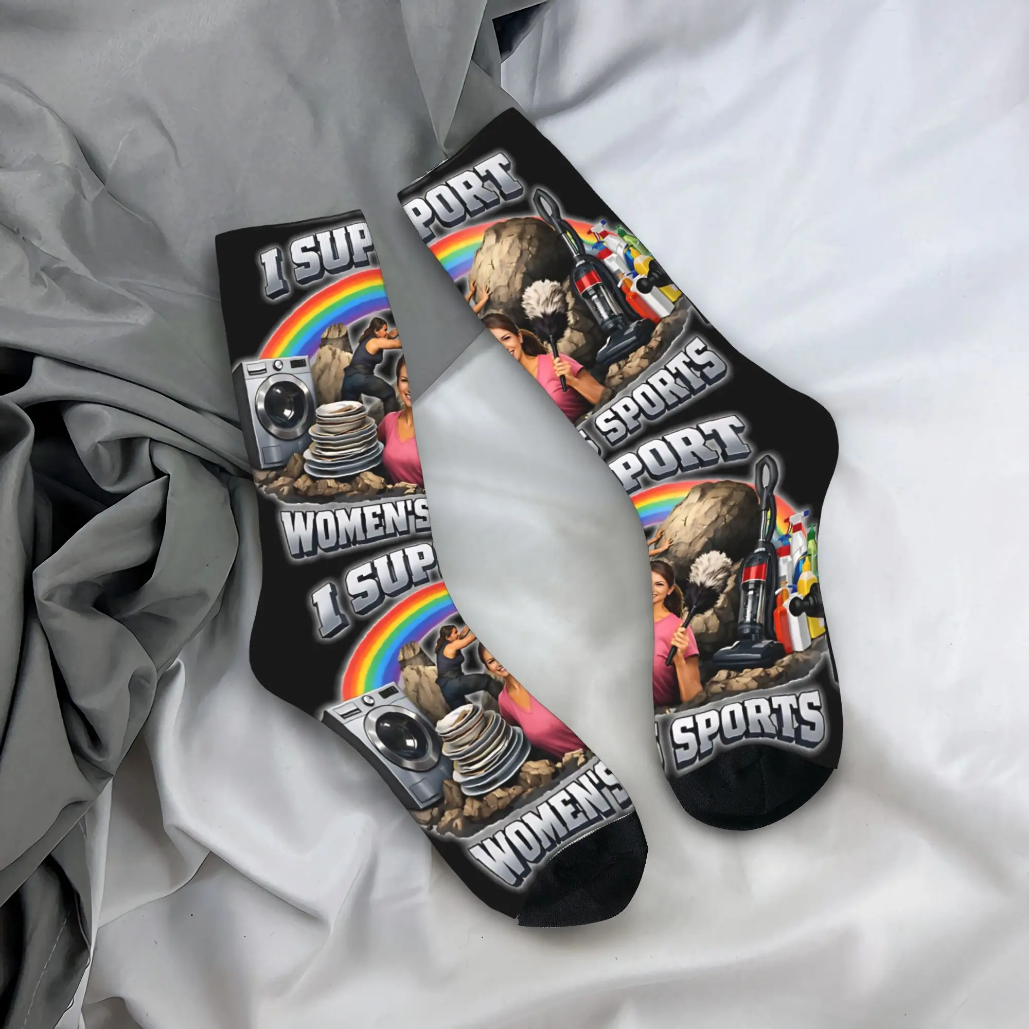 

I Support Women's Sport Stockings Fashion Socks Men Warm Soft Socks Winter Outdoor Sports Printed Anti Bacterial Socks