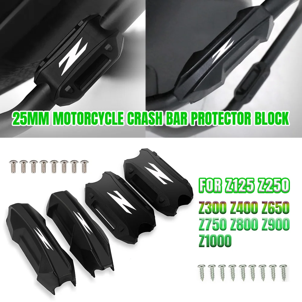 

Motor Bumper Engine Guard 25MM Protection Block Crash Bar Decorative FOR KAWASAKI Z125 Z250 Z300 Z400 Z650 Z750 Z800 Z900 Z1000