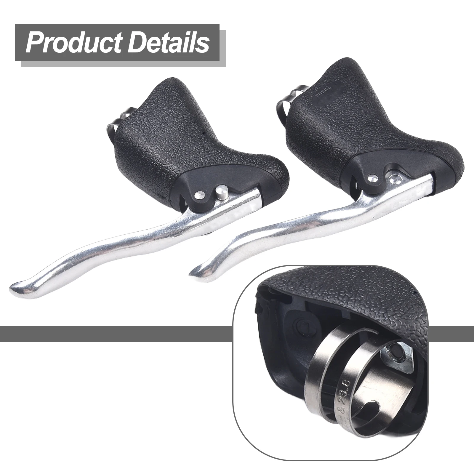 

Bike Brake Highway Brake Lever 2pcs Aluminum Alloy Black Dead Speed Bend Special Road Bicycle Clamp Disassembly High Quality