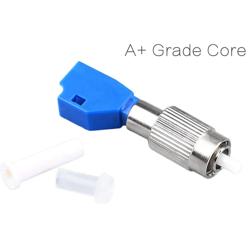 Adattatore per localizzatore di guasti visivo da 5 pezzi, adattatore per connettore in fibra ottica ibrido, adattatore da maschio a femmina FC a modalità singola 9/125Um