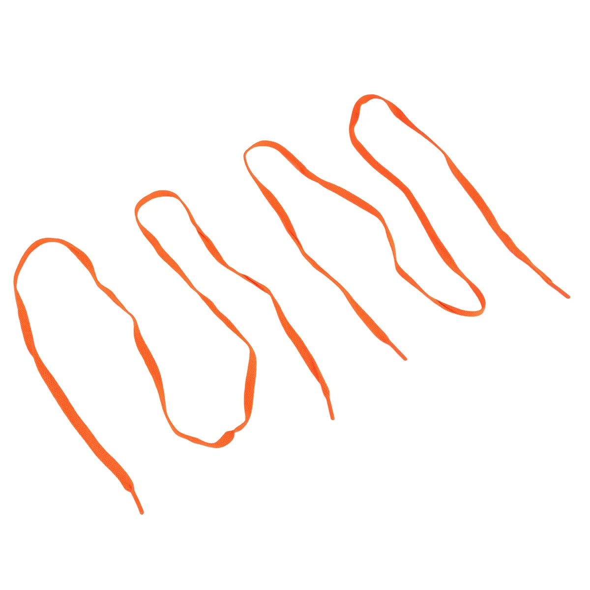 Сменные кроссовки BVBV, пара оранжевых плоских шнурков шириной 8 мм