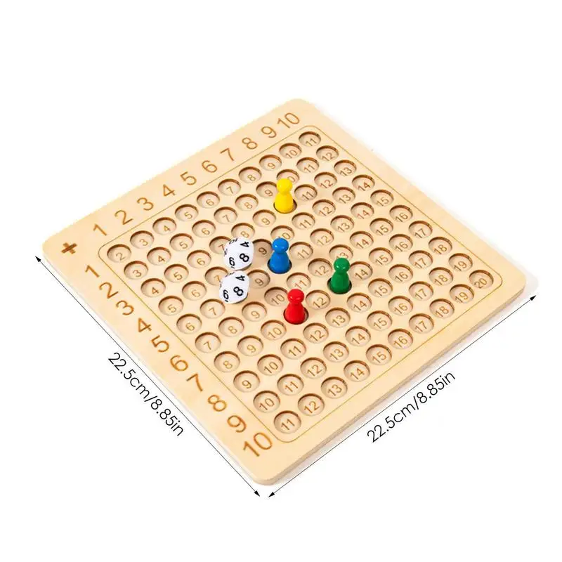 Houten Montessori Daarnaast Raad Early Educatief Math Tellen Board Interactive Denken Puzzel Spel Speelgoed Voor Kinderen