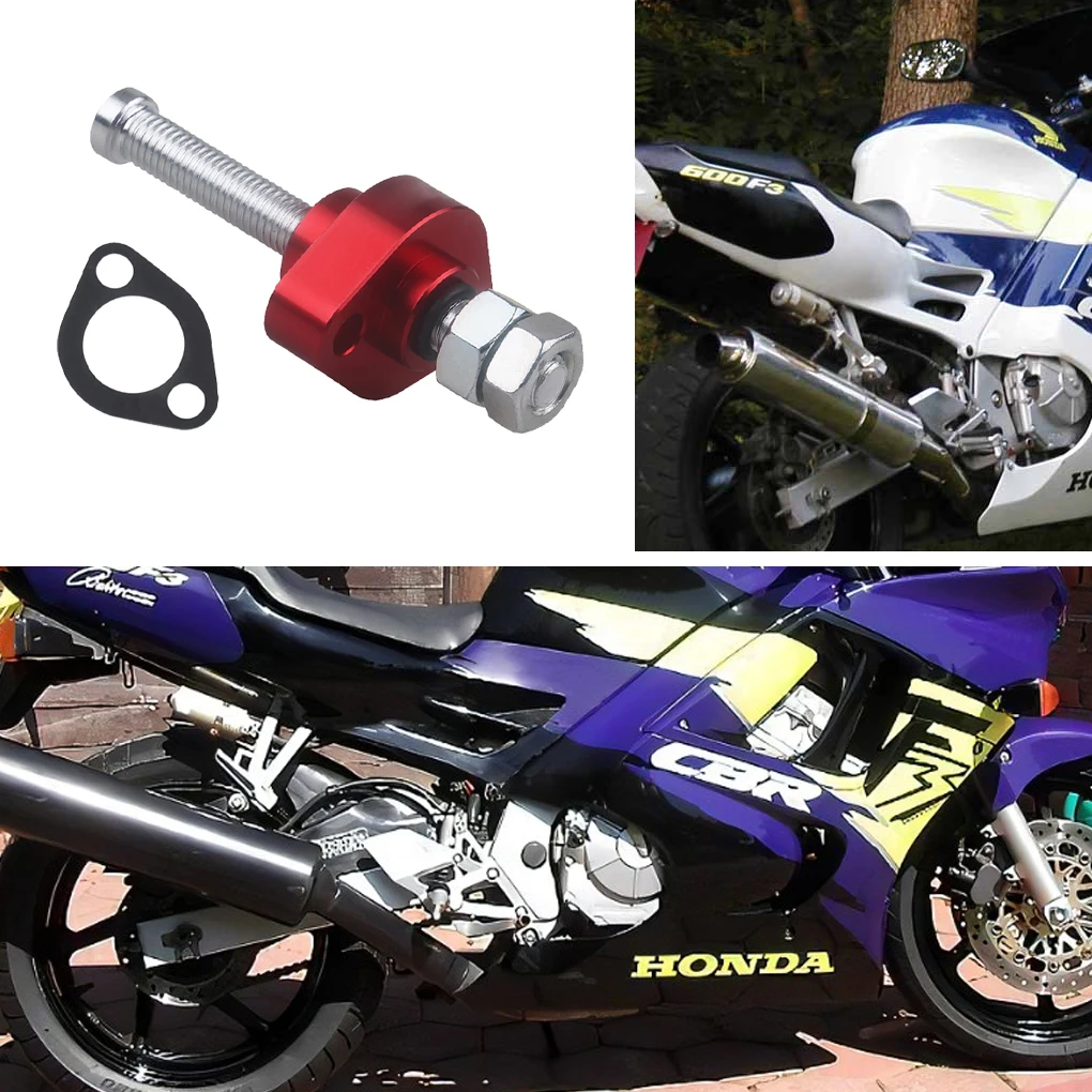 Motorcycle Red Manual Cam Timing CNC Chain Tensioner for Honda CBR600 F3 F4 F4I CBR900RR CBR 1100XX Super Hawk 1000 view 3