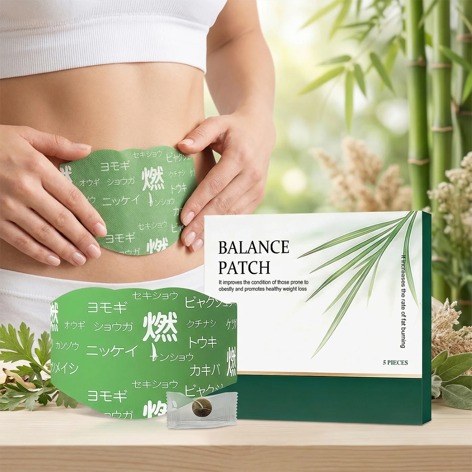 Herbal Body Shaping Patches Belly Tightening Weight Loss Anti Cellulite Improve Stomach Firming Slimming Belly Button Patch 5pcs
