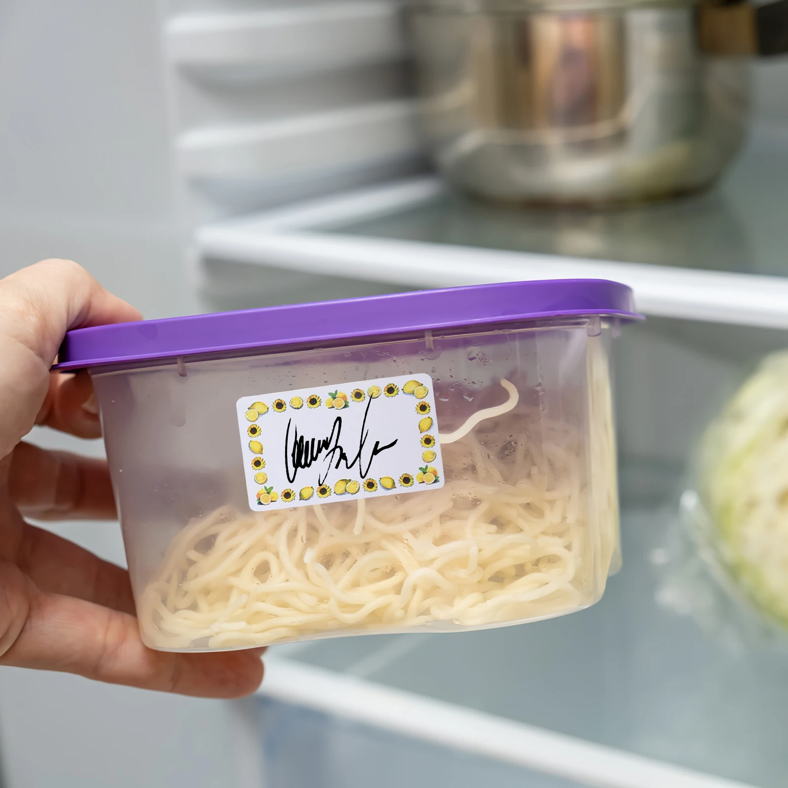 

250Pcs Adhesive Name Stickers Fruit Border Labels Daycare School Office Bottle Classification Tags Name Labels