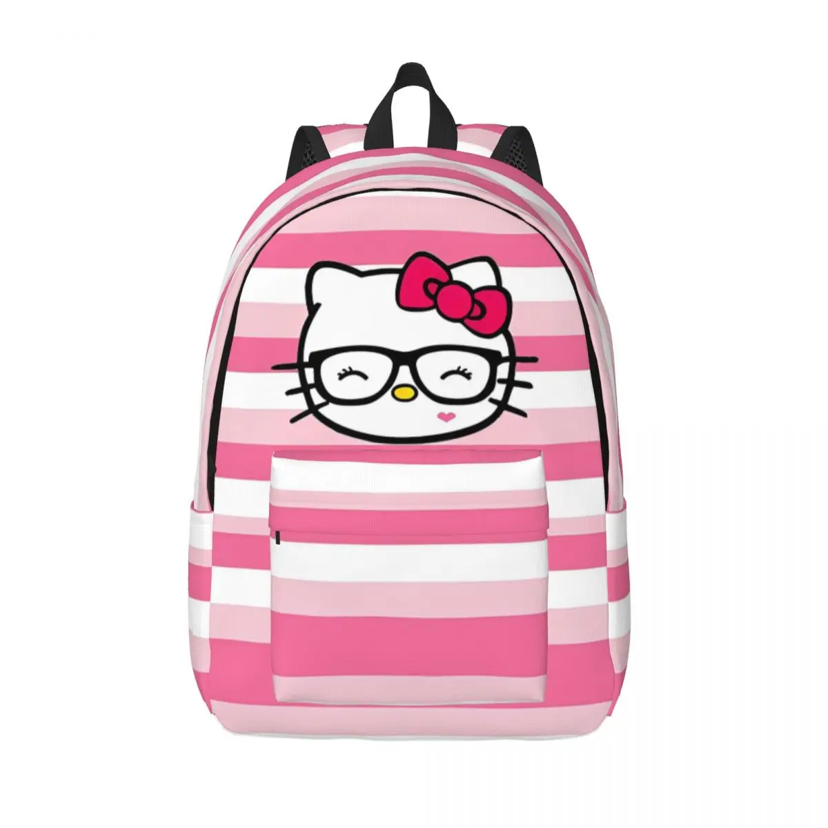 Hello Kitty Happily Backpack for Preschool Kindergarten School Student Bookbag Boy Girl Kids Canvas Daypack Hiking