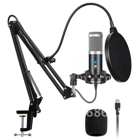 

Professional PC Condenser Microphone USB Microphone for Gaming Computer Karaoke Recording studio mic for Twitch YouTube Streami