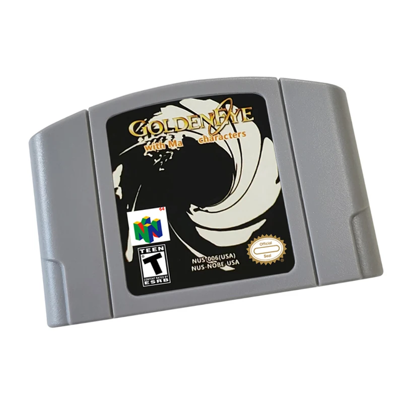 N64 games Cartridge-Goldeneyemar NTSC Version Retro Games reconstructed