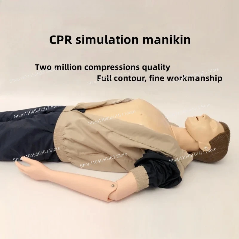 Full-Body CPR Training Manikin - Realistic Simulation for Artificial Respiration & First Aid Pressure Practice