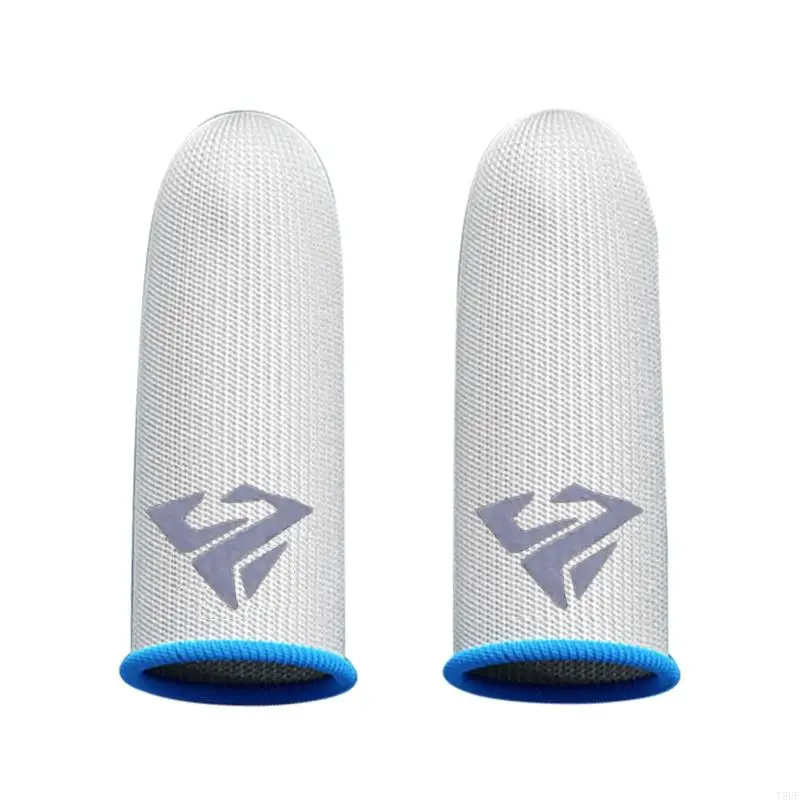 T5UF 1 Pair Gaming Finger Sleeves Thumb Finger Cots Fingertip Cover for Mobile Games