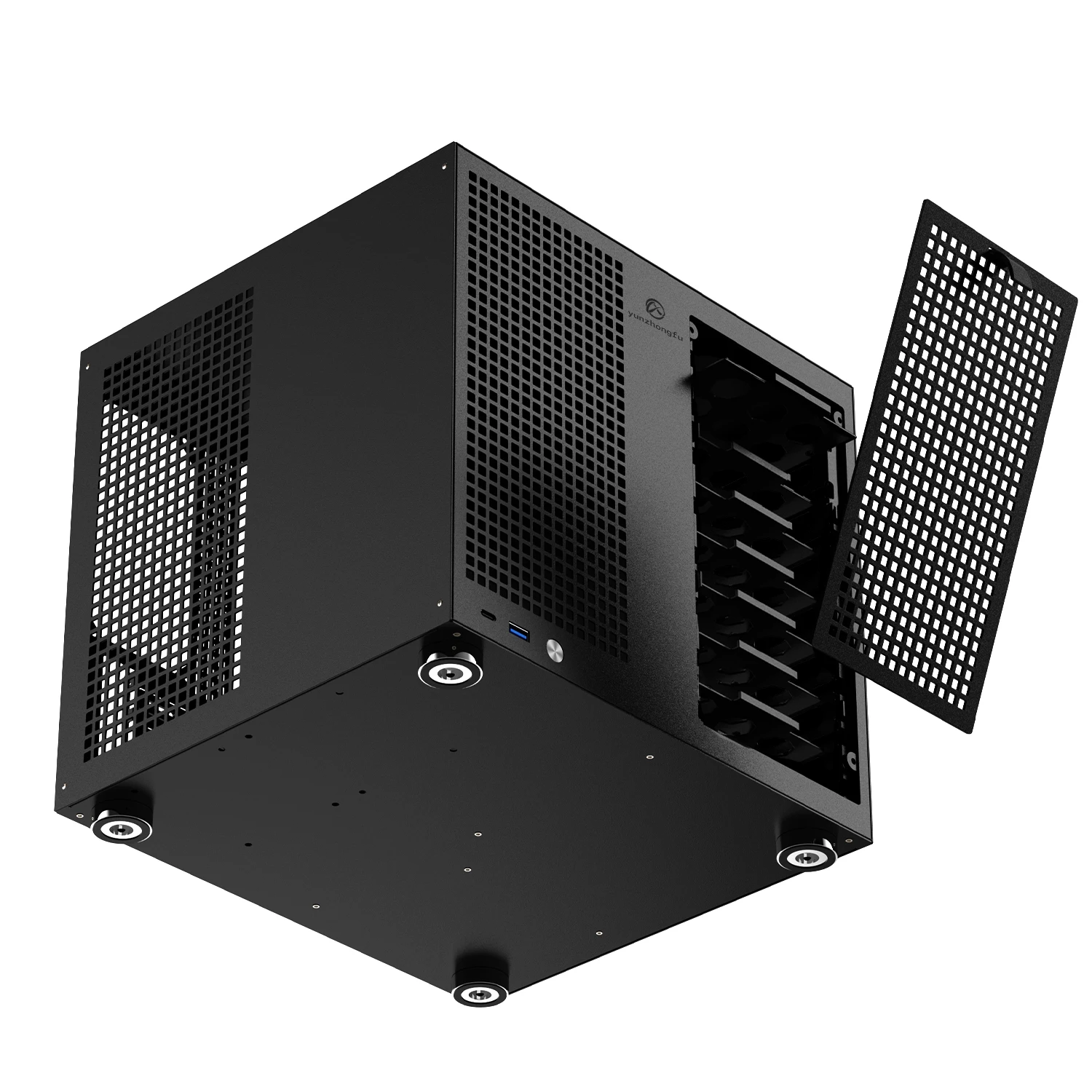 

NAS Computer Case for UNRAID & Synology, 8-Bay Tower with Backplane, MATX Motherboard & ATX PSU Support, Full-Height PCIe Slot