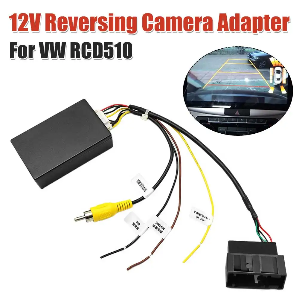 12V Parking Camera Decoder RGB To AV Reverse Camera Interface Reversing Camera Signal Converter for VW RCD510 RNS510 RNS315