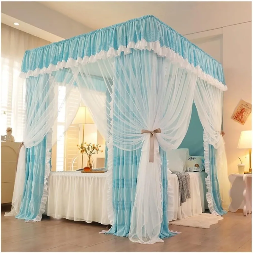 

Покрывало Москитная сетка Навес для кровати Москитная сетка для спальни, Навес для кровати в спальне для мальчиков и сетей, Универсальный пылезащитный чехол Four Seasons