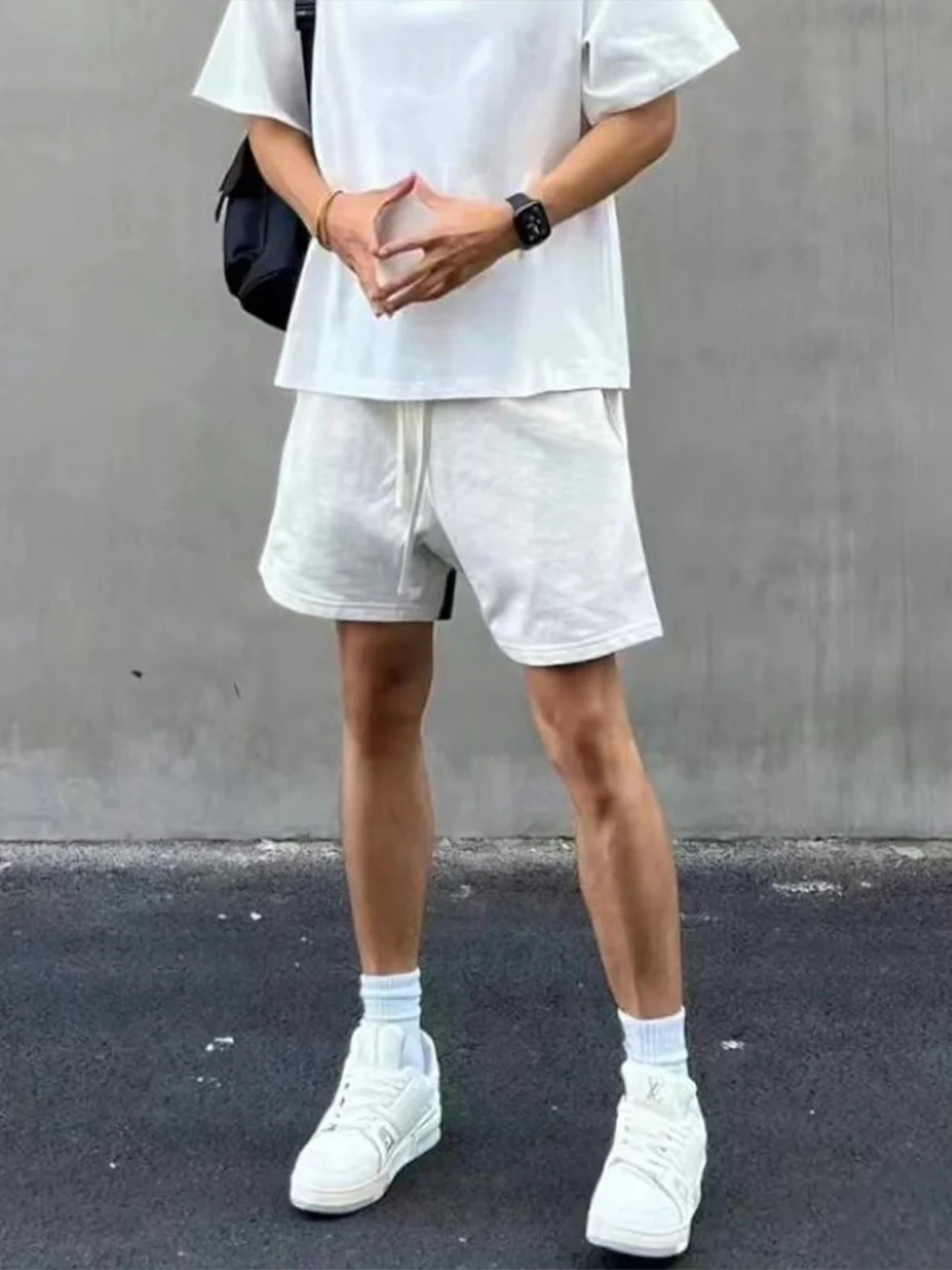 

Floral ey Knee-High Men's orts Loose Fit Casual Summer Baskeall Sports High Street Sle Mid-Calf Length Running Pants