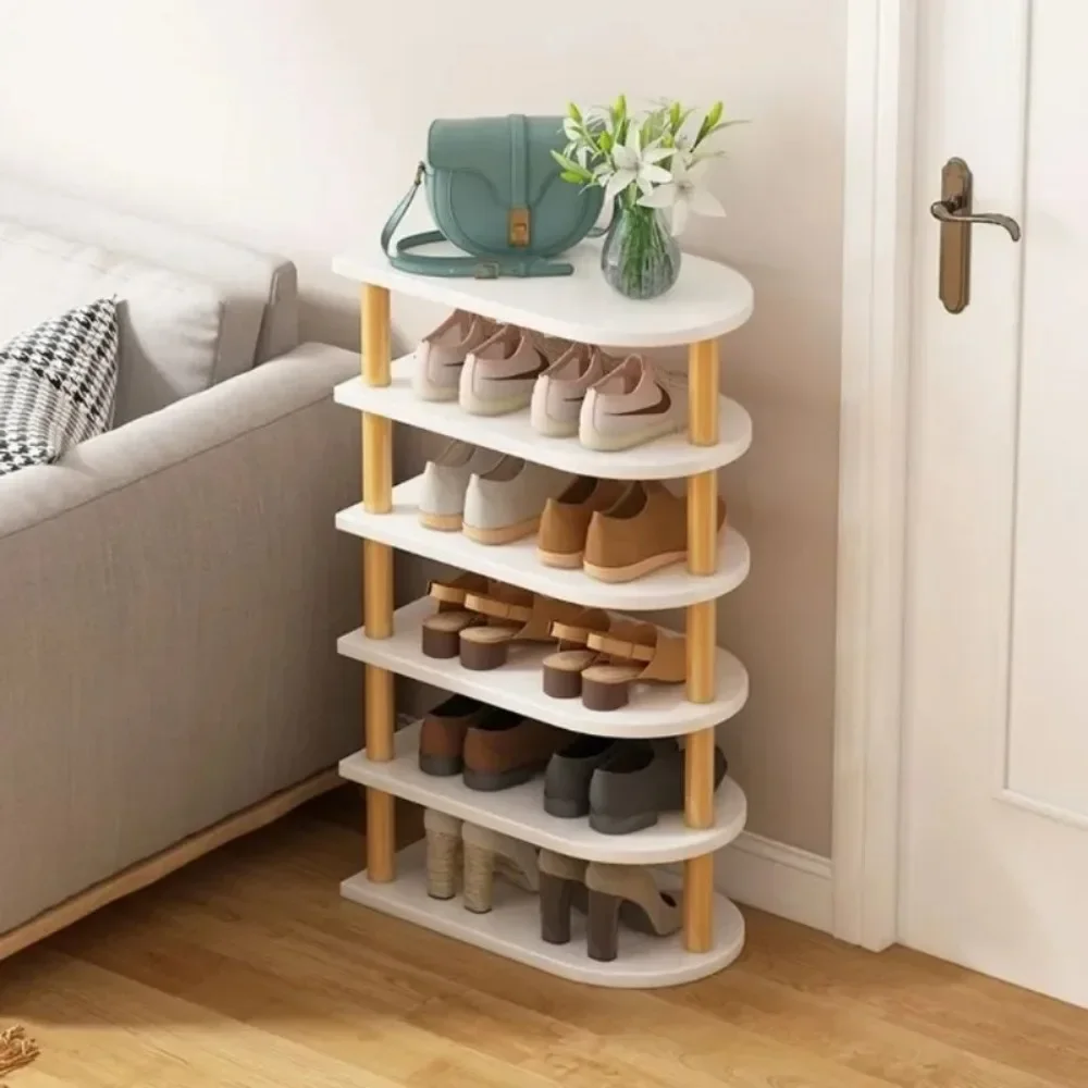 

Modern Minimalist 10/8/6 Simple Multi-layerShoe Rack Living Room Furniture Space Saving Wood Shoe Rack Living Room Furniture