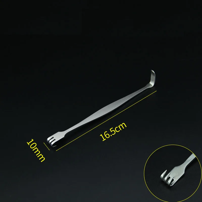 

Nose shaping hook, nasal guide, stainless steel double head self-service hook, long handle finger ring hook