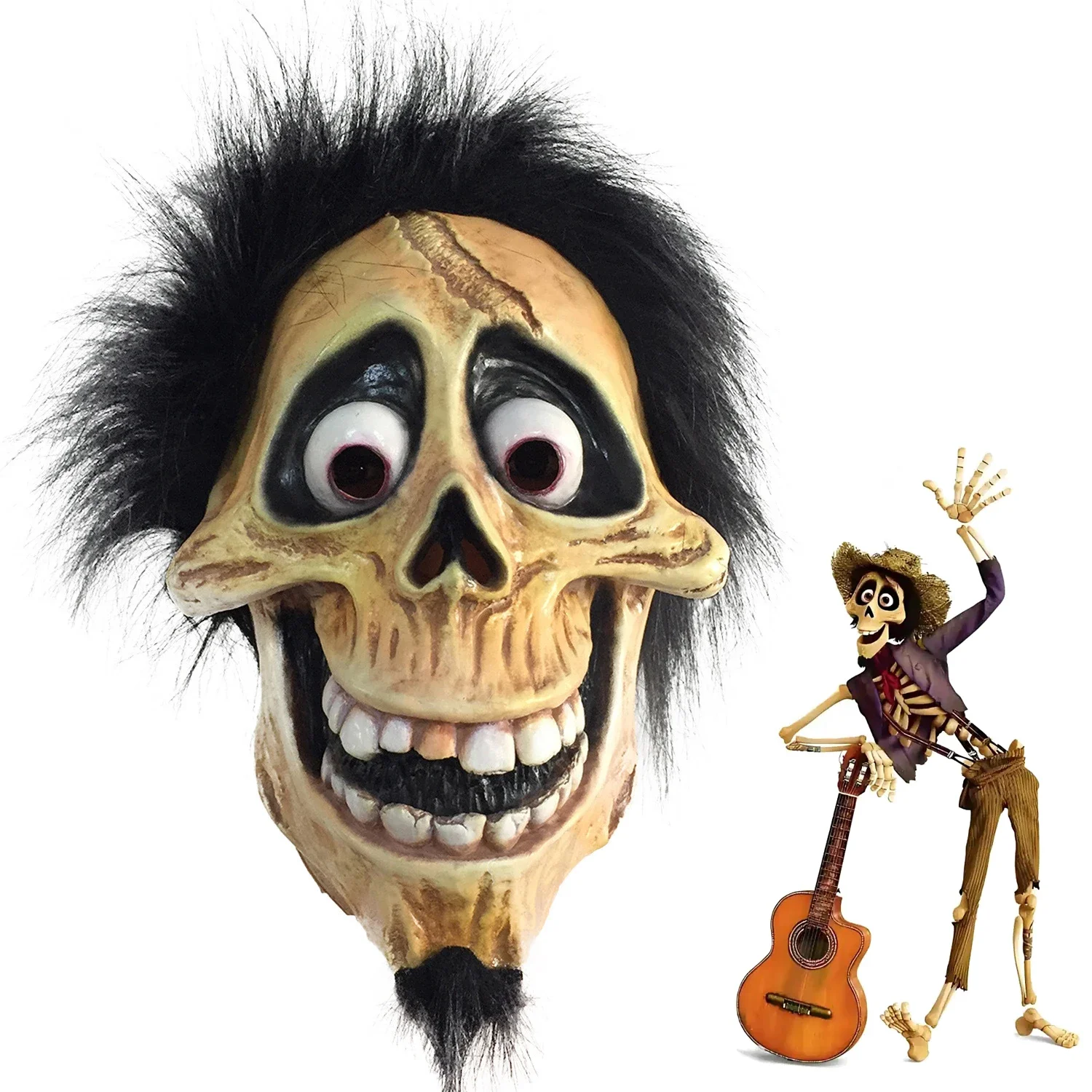 Cosplay Lustige Halloween-Maske Anime-Filmfigur Totenkopf Vollgesichtshelm Weihnachten Karneval Party Kostüm Requisiten
