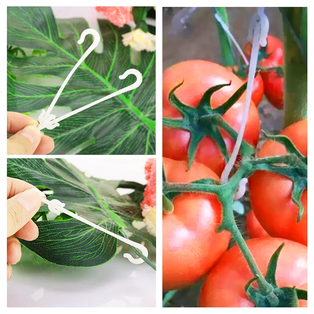 50/100pcs Tomato Support Hooks 9.5/13/16cm Plant Support Vegetable Clips To Prevent Tomatoes Fruit Cluster From Pinching