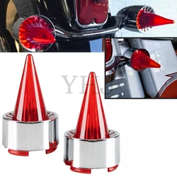 ​A Pair Motorcycle Turn Signal Indicator Lens Light Cover Red For Harley Street Glide Road Glide Dyna Softail Fatboy Sportster
