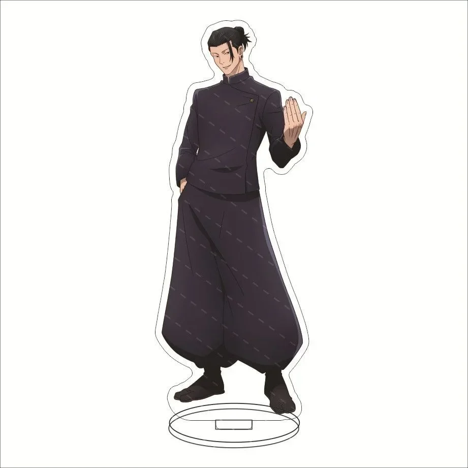 Jujutsu Kaisen figuras de Anime, soportes acrílicos Satoru Gojo, soporte de placa modelo de personaje de Geto Suguru, adorno de pastel, accesorios