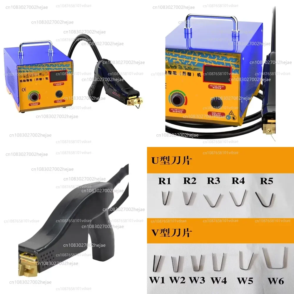 1000W Digital Rubber Tire Regrooving Machine Tire Grooving Tool, Equipped with U/V-shaped Tire Rubber Cutting Machine Blades
