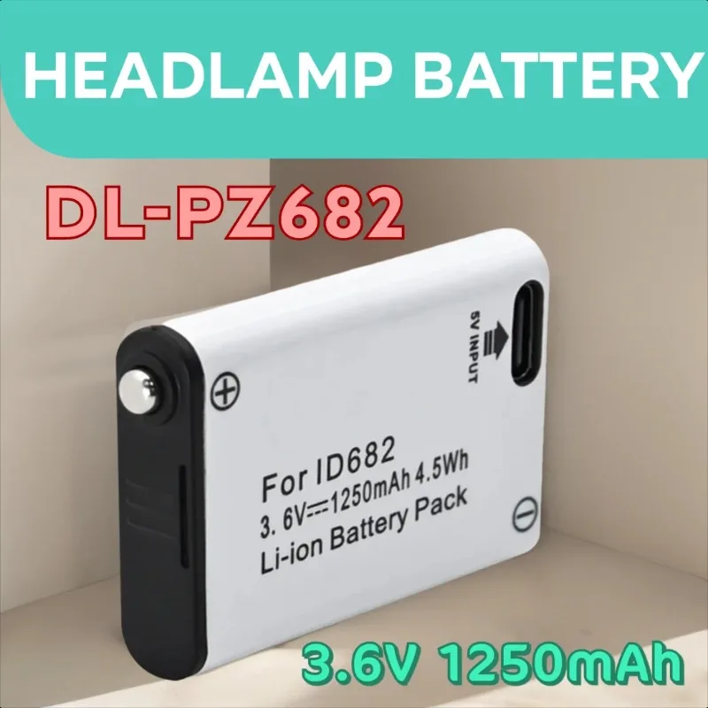 Batería de 3.6V 1250mAh para Linterna Frontal Petzl Actik Core DL-PZ682 E99ACA