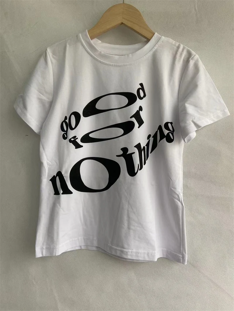 Fashion Tshirts Female Summer Korean Letter Print T Shirt 2023 Ropa Mujer Shirts Women Oversized Y2K Tops Casual White T-shirt