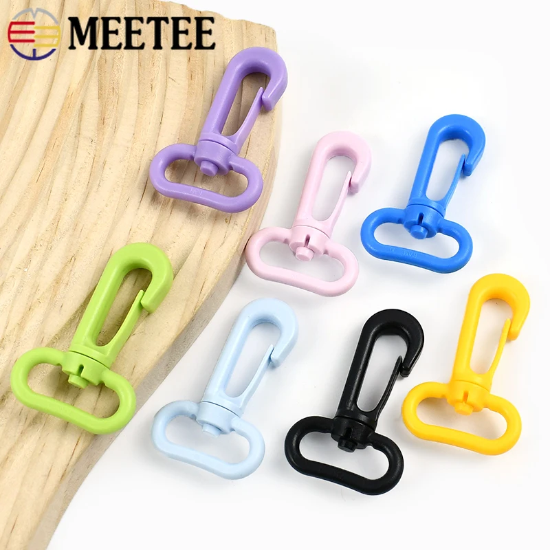 

10-30Pcs Meetee 13-31mm Bag Strap Plastic Swivel Lobster Buckle Trigger Clip Clasp Webbing Backpack Dog Collar Snap Hook Crafts