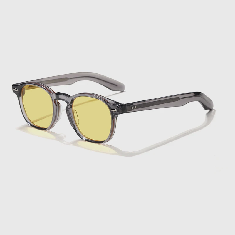 

Luxury Round Acetate Sunglasses Handmade Men Women Fashion Design Sunglasses outdoor UV400 Protection Logo Custimization